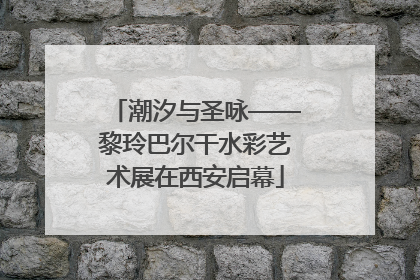 潮汐与圣咏——黎玲巴尔干水彩艺术展在西安启幕