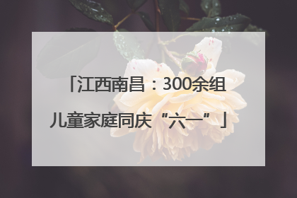 江西南昌：300余组儿童家庭同庆“六一”
