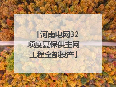 河南电网32项度夏保供主网工程全部投产