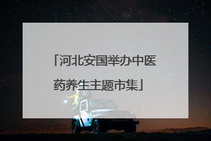 河北安国举办中医药养生主题市集