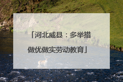 河北威县：多举措做优做实劳动教育