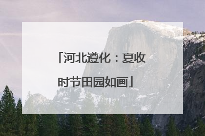 河北遵化：夏收时节田园如画