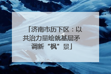 济南市历下区：以共治力量绘就基层矛调新“枫”景