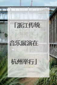 浙江传统音乐展演在杭州举行
