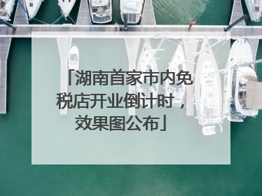 湖南首家市内免税店开业倒计时，效果图公布