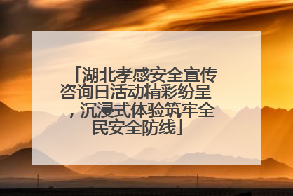湖北孝感安全宣传咨询日活动精彩纷呈，沉浸式体验筑牢全民安全防线
