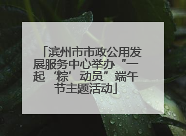 滨州市市政公用发展服务中心举办“一起‘粽’动员”端午节主题活动