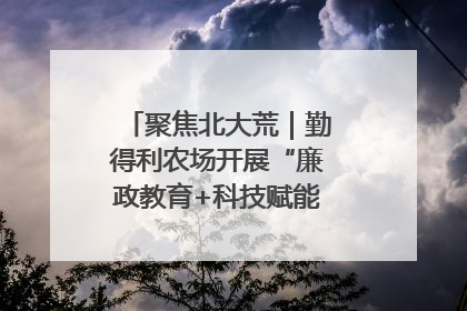 聚焦北大荒｜勤得利农场开展“廉政教育+科技赋能”主题党日活动
