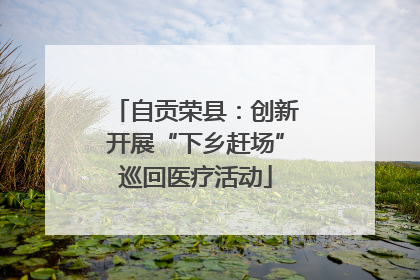 自贡荣县：创新开展“下乡赶场”巡回医疗活动