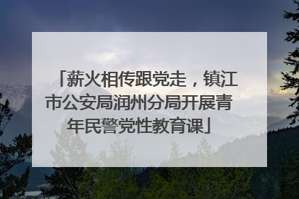 薪火相传跟党走，镇江市公安局润州分局开展青年民警党性教育课