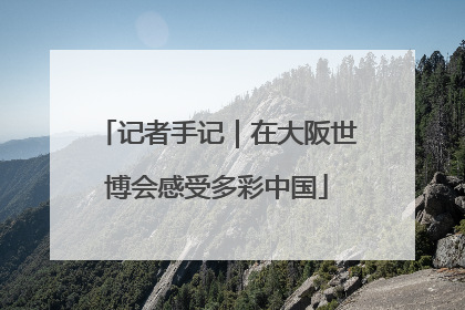 记者手记｜在大阪世博会感受多彩中国