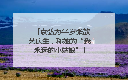 袁弘为44岁张歆艺庆生，称她为“我永远的小姑娘”