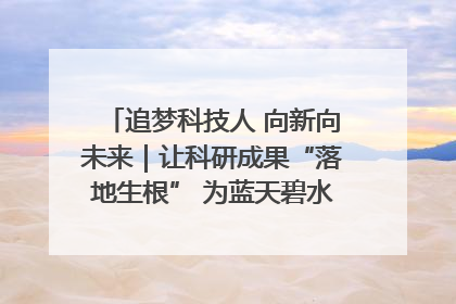 追梦科技人 向新向未来｜让科研成果“落地生根” 为蓝天碧水“保驾护航”