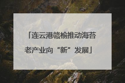 连云港赣榆推动海苔老产业向“新”发展