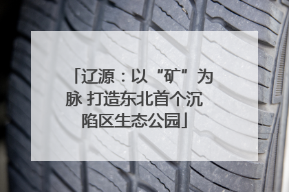 辽源：以“矿”为脉 打造东北首个沉陷区生态公园
