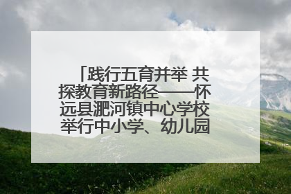 践行五育并举 共探教育新路径——怀远县淝河镇中心学校举行中小学、幼儿园班主任论坛活动