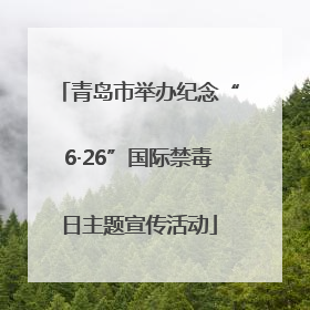 青岛市举办纪念“6·26”国际禁毒日主题宣传活动
