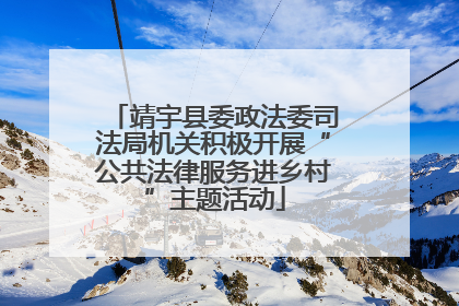 靖宇县委政法委司法局机关积极开展“公共法律服务进乡村”主题活动