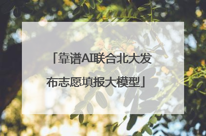 靠谱AI联合北大发布志愿填报大模型