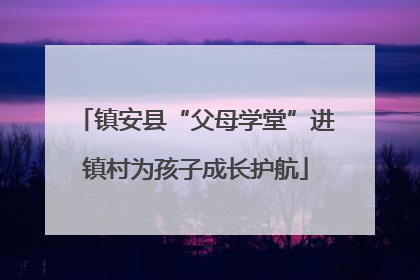 镇安县“父母学堂”进镇村为孩子成长护航