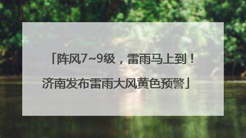 阵风7~9级，雷雨马上到！济南发布雷雨大风黄色预警