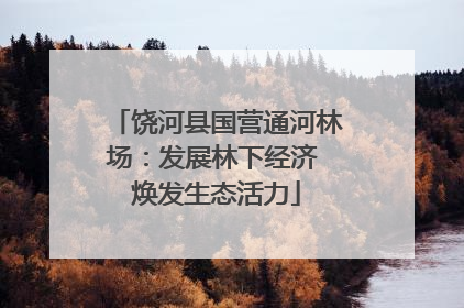 饶河县国营通河林场：发展林下经济 焕发生态活力