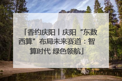 香约庆阳丨庆阳“东数西算”布局未来赛道：智算时代 绿色领航