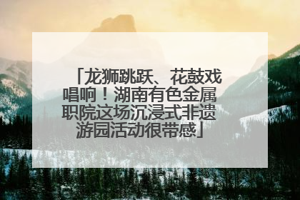 龙狮跳跃、花鼓戏唱响！湖南有色金属职院这场沉浸式非遗游园活动很带感