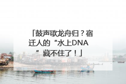鼓声歇龙舟归？宿迁人的“水上DNA”藏不住了！
