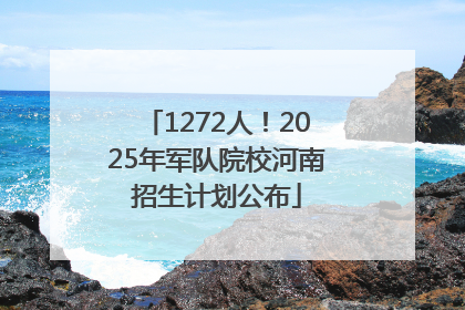 1272人！2025年军队院校河南招生计划公布
