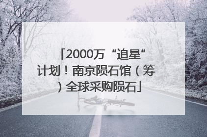 2000万“追星”计划！南京陨石馆（筹）全球采购陨石