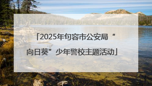 2025年句容市公安局“向日葵”少年警校主题活动