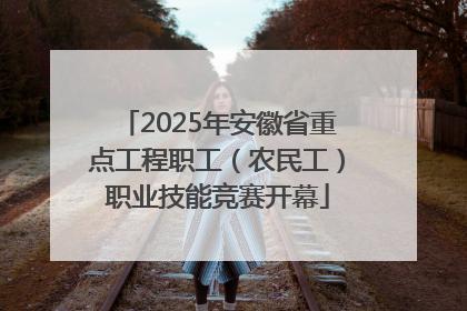 2025年安徽省重点工程职工（农民工）职业技能竞赛开幕