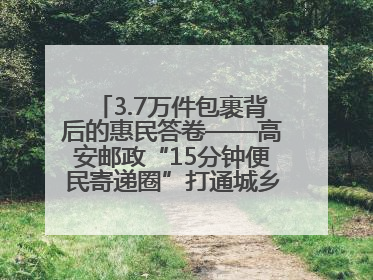 3.7万件包裹背后的惠民答卷——高安邮政“15分钟便民寄递圈”打通城乡服务末梢