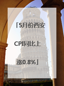 5月份西安CPI同比上涨0.8%