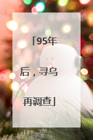 95年后，寻乌再调查